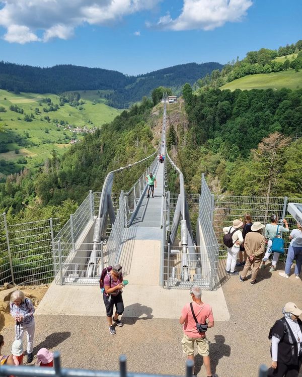  ขาสั่น ! สะพานแขวนสำหรับเดินเท้าที่ยาวที่สุดในเยอรมนีเปิดใช้งานแล้ว