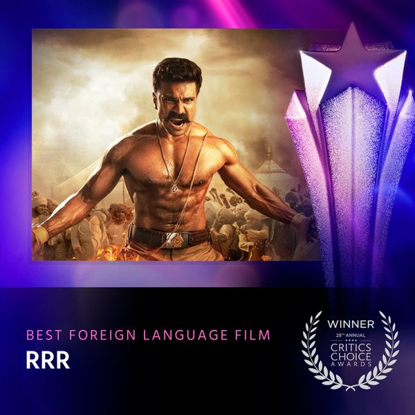 หนังอินเดียผงาด!! 'RRR' คว้าหนังภาษาต่างประเทศ-เพลงยอดเยี่ยม เวที Critics’ Choice Awards
