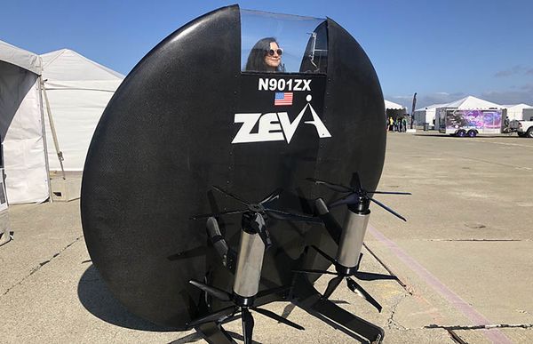 Zeva Aero แท็กซี่บินได้ทรง UFO ทดสอบบินโดยมนุษย์ครั้งแรกสำเร็จแล้ว!