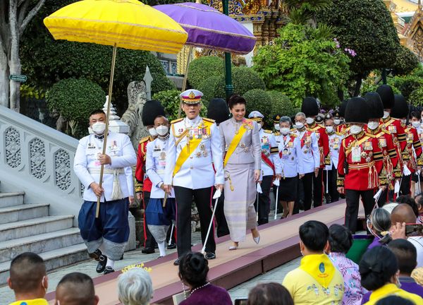 ในหลวง ราชินี  เสด็จพระราชดำเนิน ไปในพระราชพิธีเฉลิมพระชนมพรรษา สมเด็จพระนางเจ้าสุทิดา พัชรสุธาพิมลลักษณ พระบรมราชินี 3 มิถุนายน 2565 