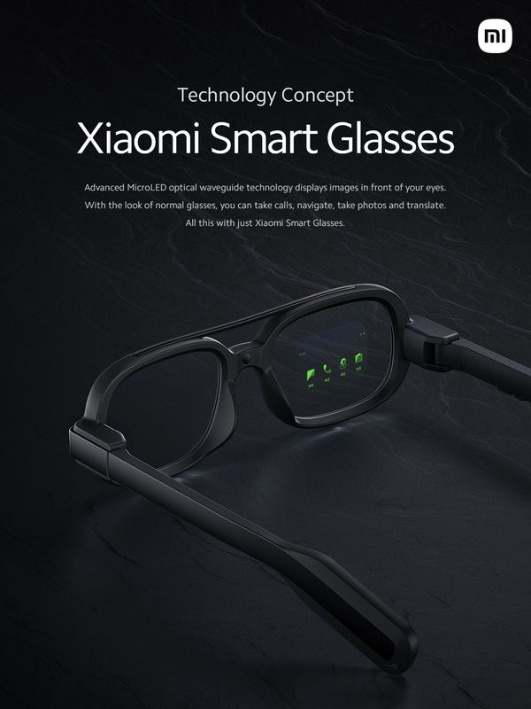 Xiaomi เปิดตัวแว่นตาอัจฉริยะ Xiaomi Smart Glasses รับสาย ถ่ายรูป แปลภาษาได้