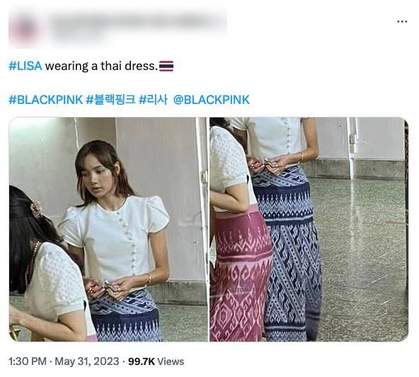 งามอย่างไทย!! แห่แชร์ภาพ ‘ลิซ่า BLACKPINK’ สวมผ้าถุงเข้าวัดทำบุญที่อยุธยา
