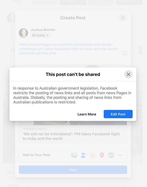Facebook ไม่มีคนใช้หลังแบนออสเตรเลีย