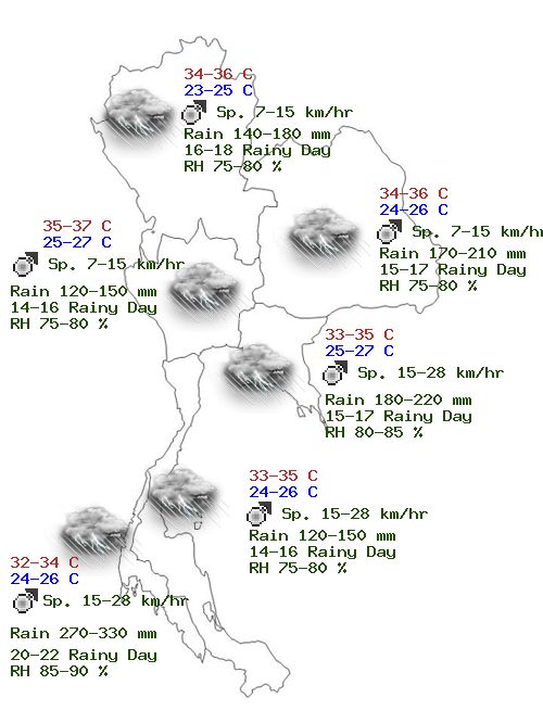 พยากรณ์อากาศพฤษภาคม 2565 ครึ่งเดือนหลังฝนถล่มทั่วไทย ใต้หนักสุด