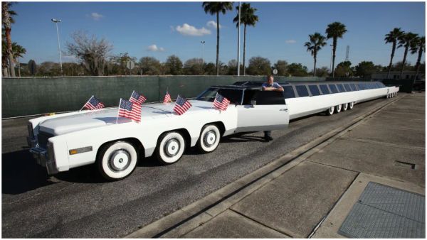 รถยาวที่สุดในโลก! “American Dream” ยาวจนจอดเฮลิคอปเตอร์ได้