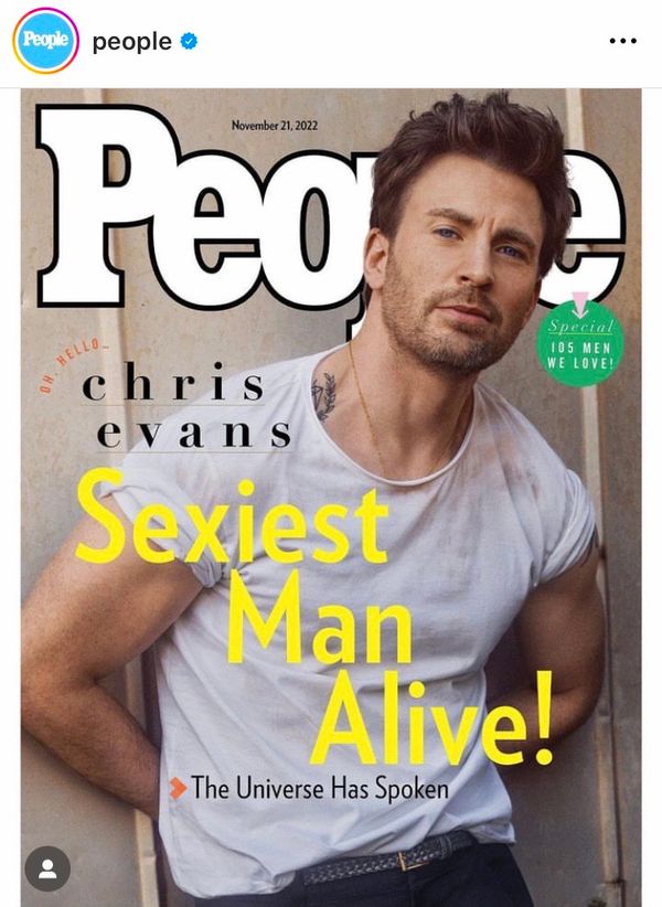 แชมป์หนุ่มเซ็กซี่ปีนี้!! นิตยสาร People ยกให้ 'Chris Evans’ พระเอก Captain America