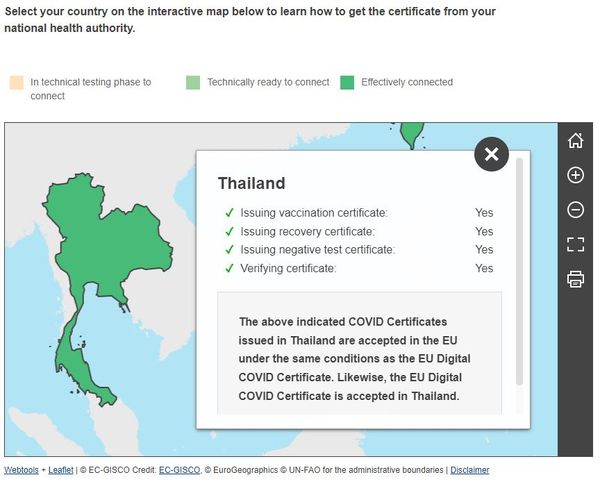 EU รับรอง Thailand Digital Health Pass บนหมอพร้อม ใช้เดินทางเข้ากว่า 60 ประเทศ