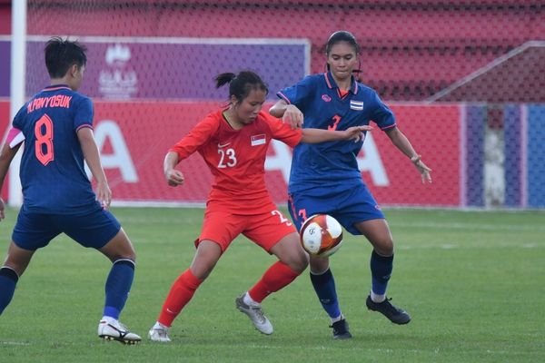 ผลฟุตบอลหญิง ซีเกมส์ 2023 รอบแบ่งกลุ่ม นัดแรก ไทย พบ สิงคโปร์