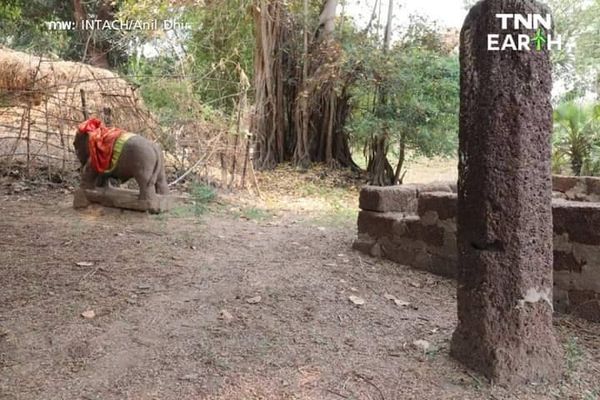 อินเดียขุดพบ “รูปปั้นช้างโบราณ” เมื่อกว่า 2,300 ปีที่แล้ว