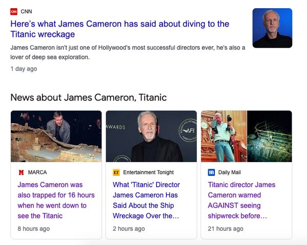 มุมมอง 'เจมส์ คาเมรอน'!! ผกก. Titanic & นักสำรวจทะเล หลังเหตุเรือดำน้ำไททันหายปริศนา