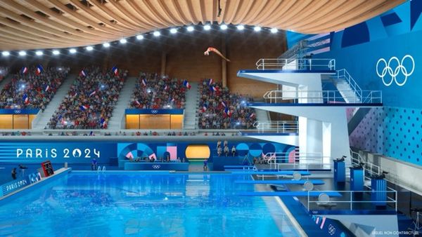 โอลิมปิกปารีส 2024 เปิดตัวอาคารสระว่ายน้ำพลังงานสะอาดจากโซลาร์เซลล์