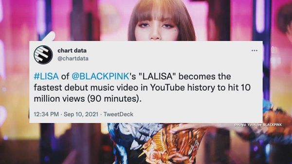 “ลิซ่า & BLACKPINK” ทุบสถิติระดับโลกหลังปล่อย “LALISA”   (มีคลิป)