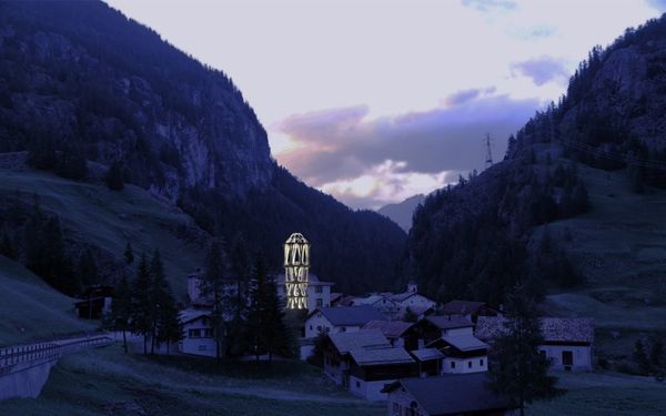 “เครื่องพิมพ์ 3 มิติ” สร้างหอคอยสีขาว Tor Alva ในเทือกเขาของสวิตเซอร์แลนด์ 