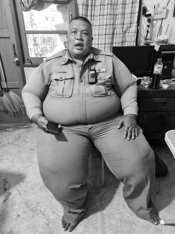 อาลัย ดาบช้าง ตำรวจป่วยโรคอ้วน น้ำหนัก 218 กก. เสียชีวิตแล้ว