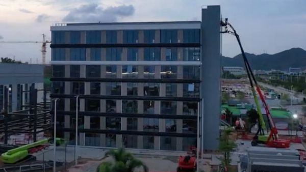 จีนโชว์เหนือ สร้างโรงแรม 7 ชั้นแล้วเสร็จภายใน 12 วัน