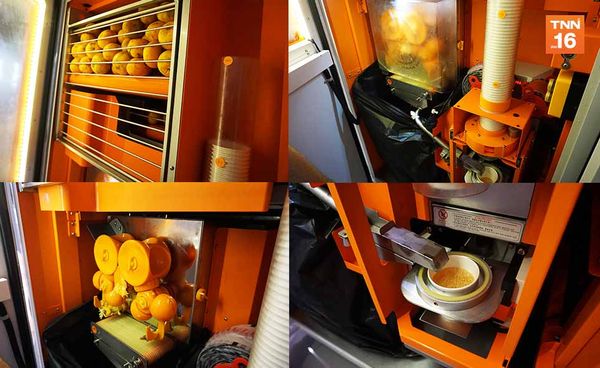 Unseen JOB : ฉีกกฏตู้เวนดิ้งแบบเดิม-ตู้คั้นน้ำส้มสดอัตโนมัติ Zesty