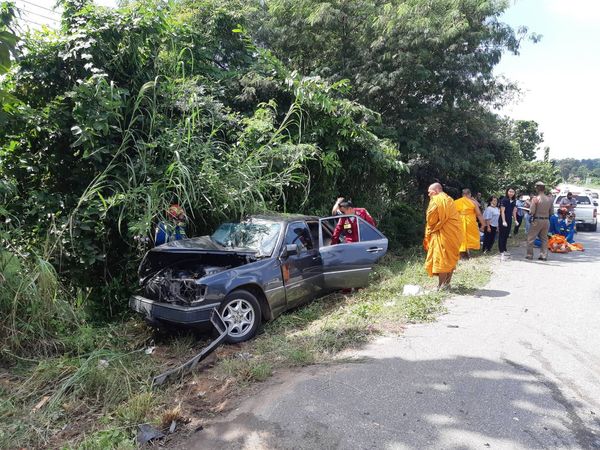 อุบัติเหตุรถชน! รองเจ้าคณะอำเภอนครไทย มรณภาพ
