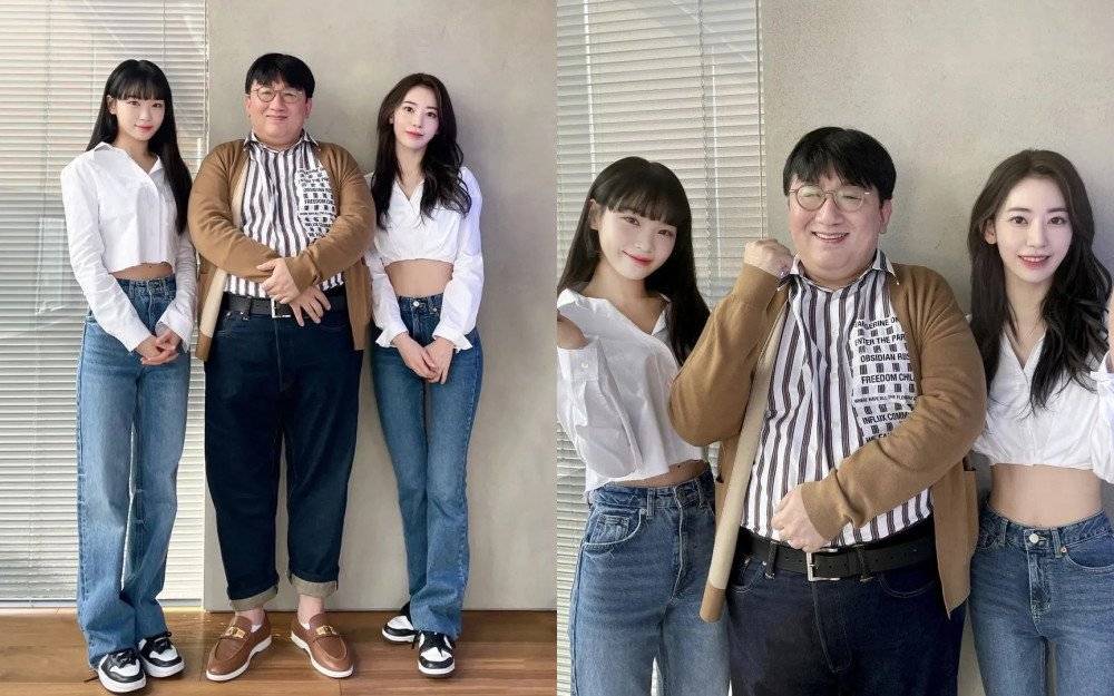 บังชีฮยอก ถ่ายรูปกับ มิยาวากิ ซากุระ และ คิมแชวอน เป็นการยืนยันว่า 2 ไอดอลสาวเป็นศิลปินในสังกัดของตัวเองแล้ว