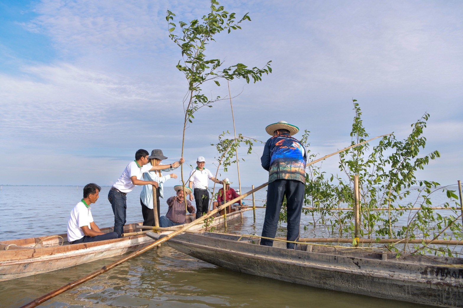 มูลนิธิเจริญโภคภัณฑ์พัฒนาชีวิตชนบท เดินหน้ายุทธศาสตร์ 5 ปี ฟื้นฟูทะเลสาบสงขลา Kick off นำร่องสร้างบ้านปลา