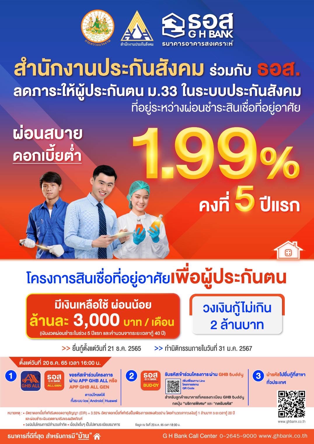 สินเชื่อที่อยู่อาศัยเพื่อผู้ประกันตนประกันสังคม ขอรับสิทธิภายในเมื่อไหร่เช็กเลย! สินเชื่อที่อยู่อาศัยเพื่อผู้ประกันตนประกันสังคม ขอรับสิทธิภายในเมื่อไหร่เช็กเลย!
