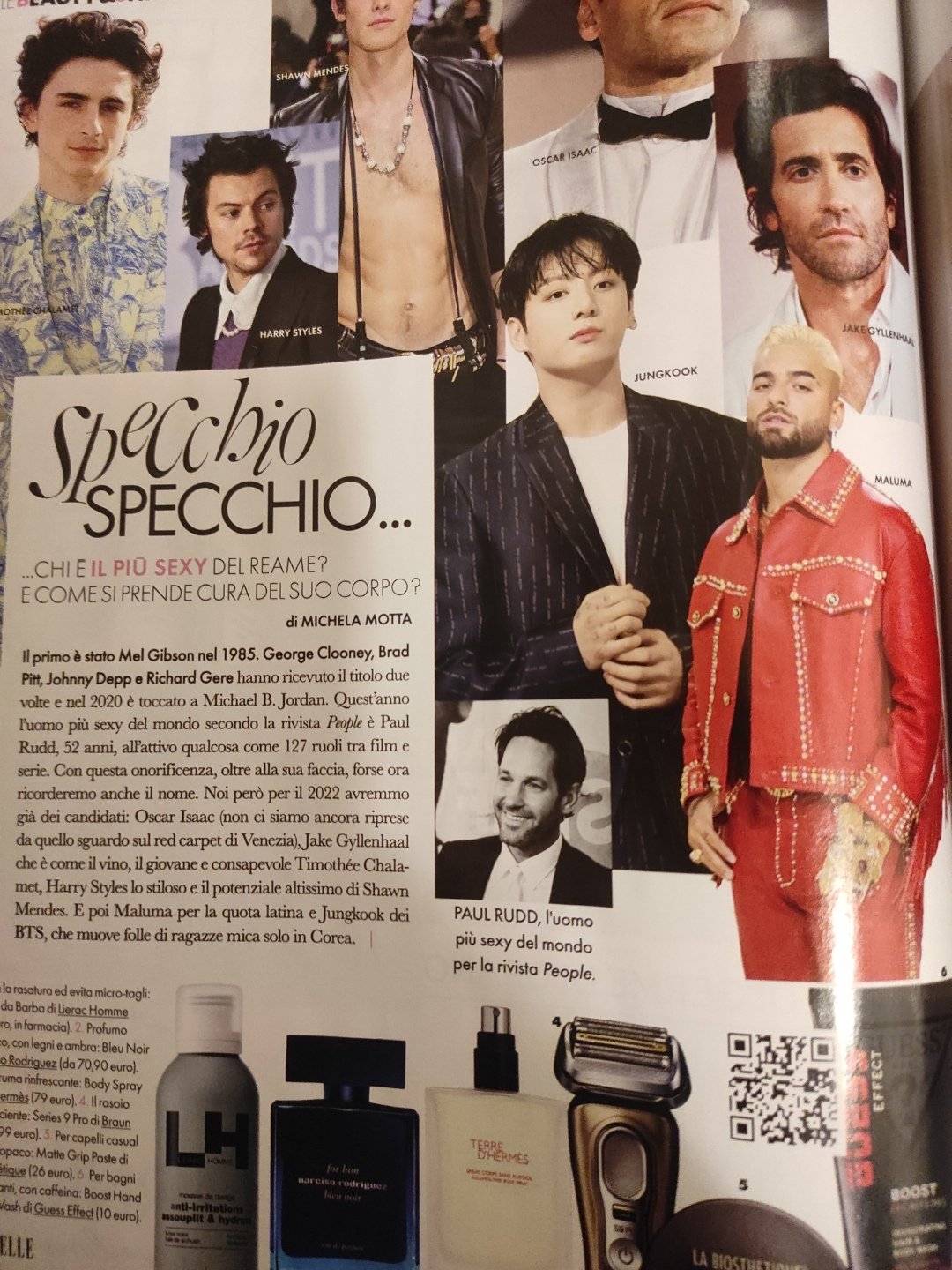 นิตยสาร Elle อิตาลี จัดอันดับให้ จองกุก BTS ติดกลุ่ม ผู้ชายที่เซ็กซี่ที่สุด