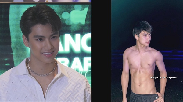 โอม ภวัต เขิน ถูกแซวหุ่น โต้ เป็นนักแสดงหนุ่มโชว์หุ่นเก่ง  (มีคลิป)
