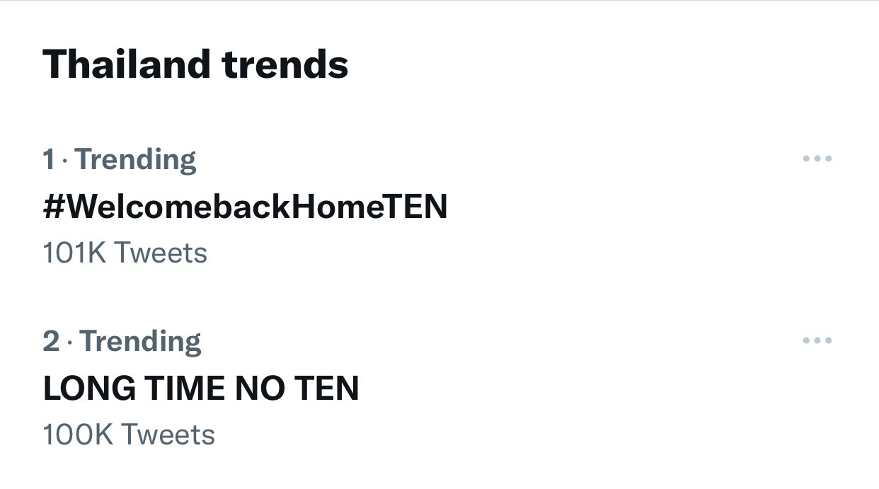 เตนล์ ชิตพล กลับไทยในรอบ 2 ปี ดัน #WelcomebackHomeTEN พุ่งอันดับ 1