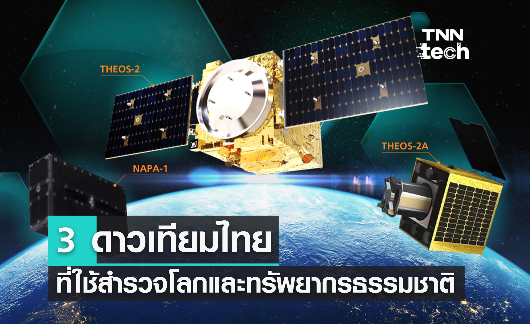 สรุป 3 “ดาวเทียมไทย” ที่ใช้สำรวจโลกและทรัพยากรของธรรมชาติ: THEOS THEOS-2 NAPA-1