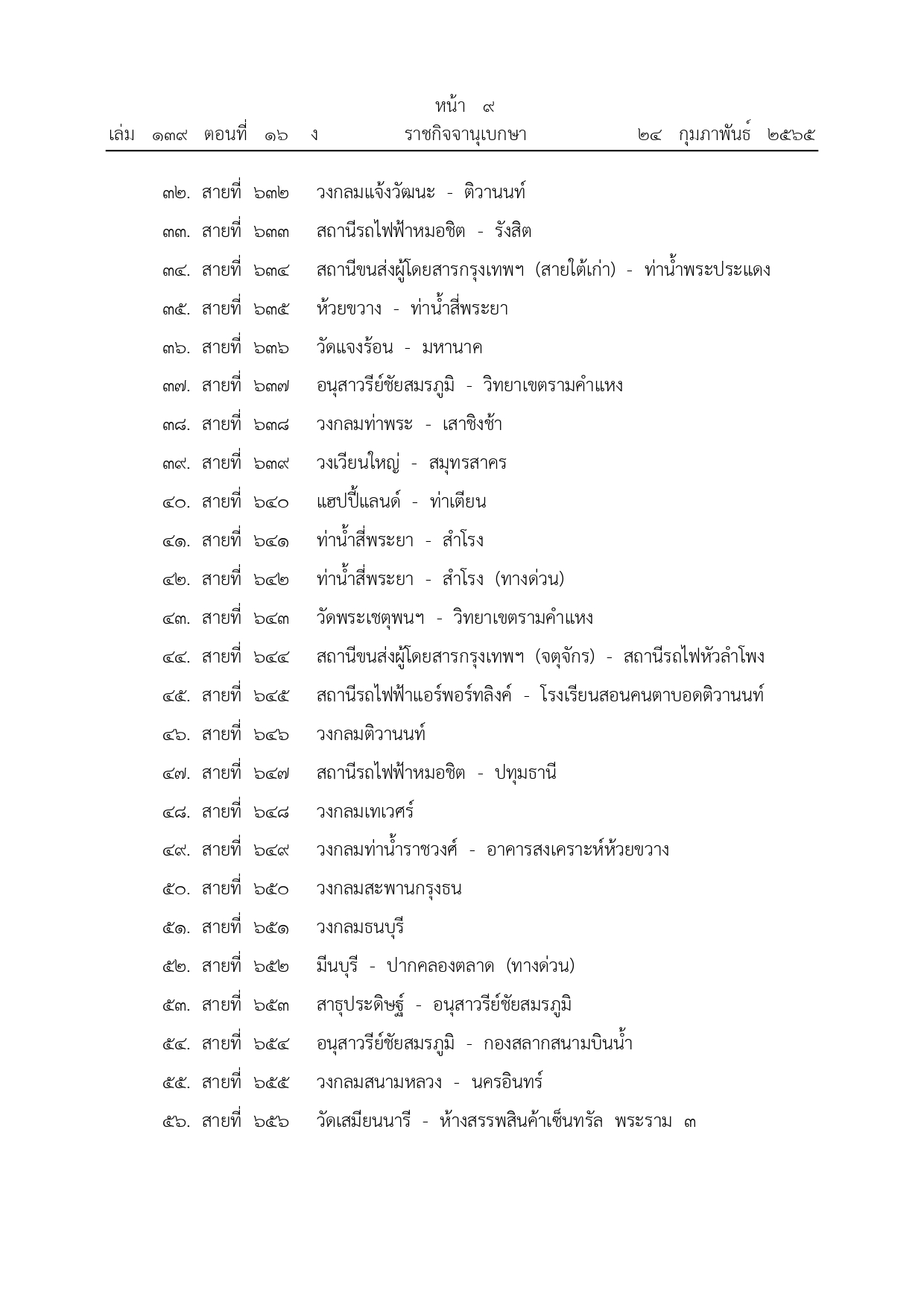 ราชกิจจานุเบกษา เผยแพร่ประกาศยกเลิกรถเมล์ จํานวน 342 เส้นทาง ราชกิจจานุเบกษา เผยแพร่ประกาศยกเลิกรถเมล์ จํานวน 342 เส้นทาง
