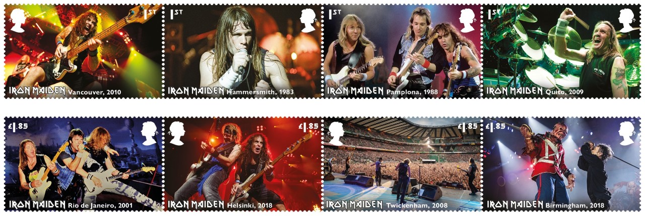 อังกฤษออกแสตมป์ วงระดับตำนาน Iron Maiden 