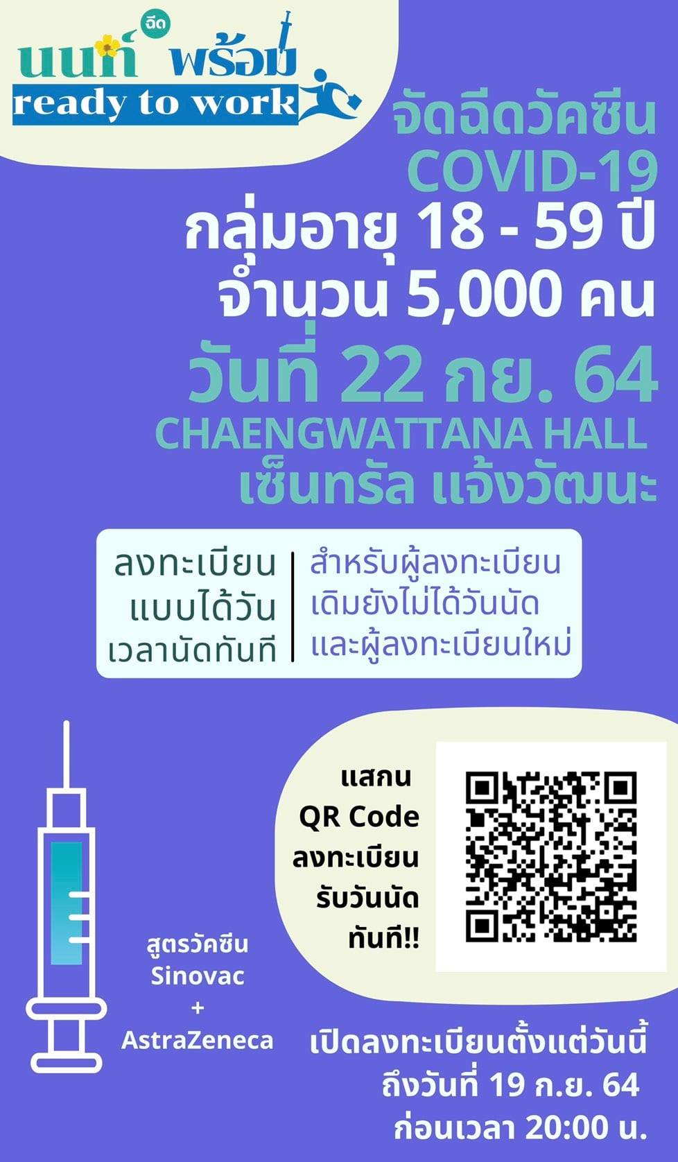 รวมช่องทางลงทะเบียนจองฉีดวัคซีนโควิดฟรี ทั้งซิโนฟาร์ม-โมเดอร์นา-แอสตร้าฯ รวมช่องทางลงทะเบียนจองฉีดวัคซีนโควิดฟรี ทั้งซิโนฟาร์ม-โมเดอร์นา-แอสตร้าฯ
