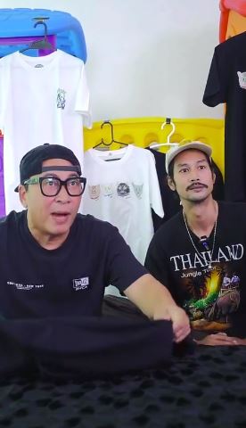 เปิ้ล - เบิร์ด ไลฟ์ขายเสื้อ Mo meaw พร้อมทำเสื้อรุ่นลิมิเต็ด 2 ตัว เพื่อแตงโม  