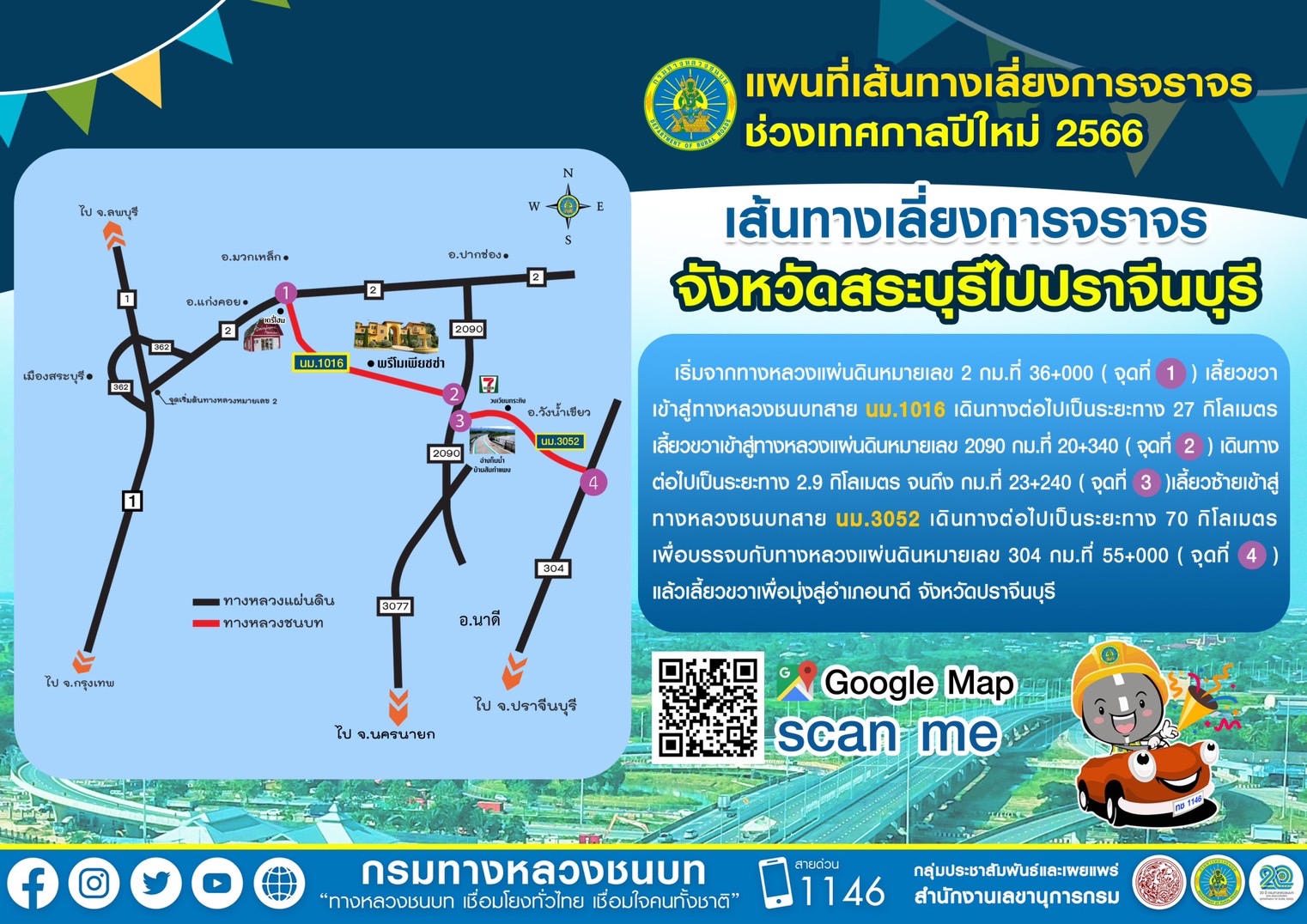 เปิดเส้นทางเลี่ยงรถติดช่วง “เทศกาลปีใหม่ 2566” รวดเร็ว-ปลอดภัย!