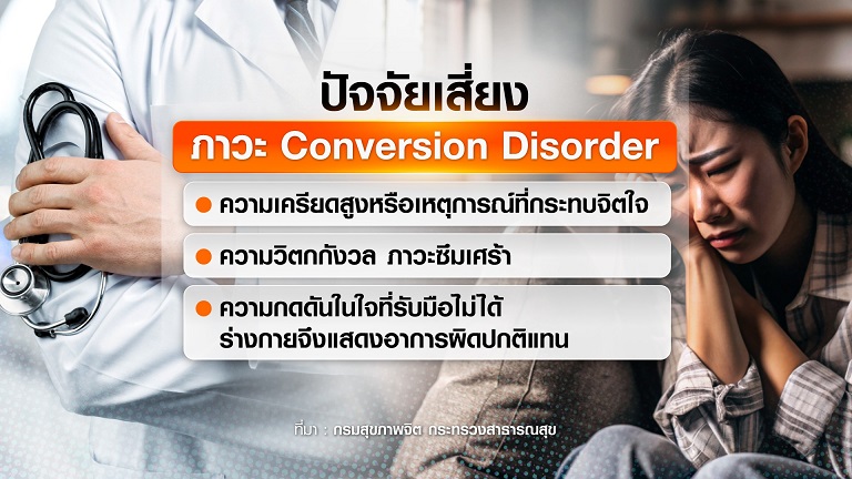 ภาวะ Conversion Disorder เครียดใจ กายป่วย ภาวะ Conversion Disorder เครียดใจ กายป่วย