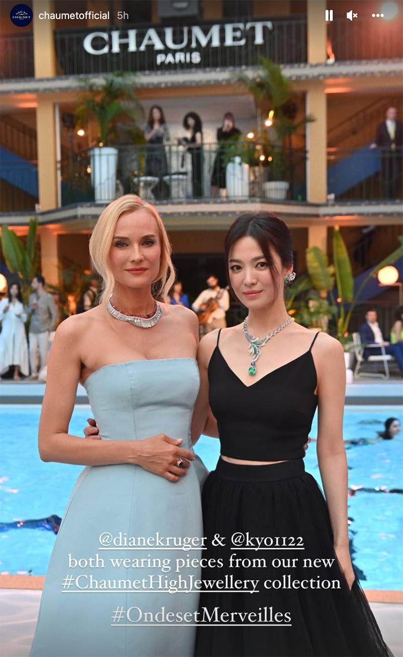 ซงฮเยคโย ยังคงสวยไม่สร่างในงานอีเวนต์เครื่องประดับแบรนด์ Chaumet ที่ปารีส