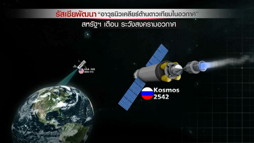 สหรัฐฯ หวั่นเสี่ยงสงครามอวกาศ รัสเซียติดตั้งนิวเคลียร์ยิงจากดาวเทียม