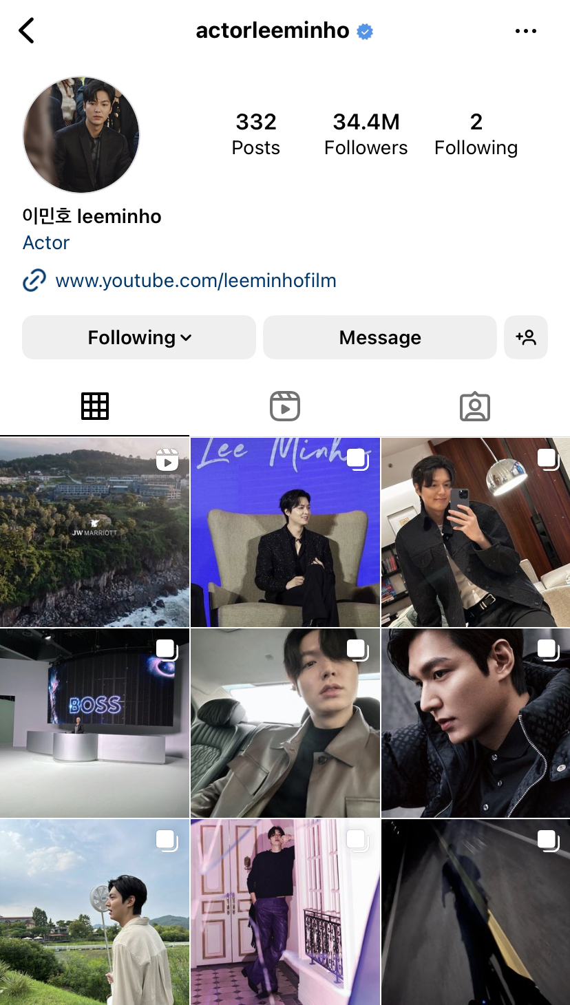 ส่องไอจีนักแสดงชายฝั่งเกาหลีที่มียอดฟอลมากที่สุด ส่องไอจีนักแสดงชายฝั่งเกาหลีที่มียอดฟอลมากที่สุด