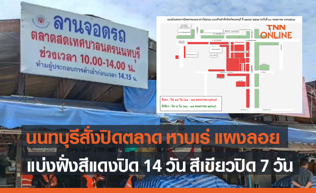 เริ่มวันนี้! ปิดตลาดสดเทศบาลนครนนทบุรี - ตลาดสดสมบัติ หาบเร่ แผงลอย 7-14 วัน