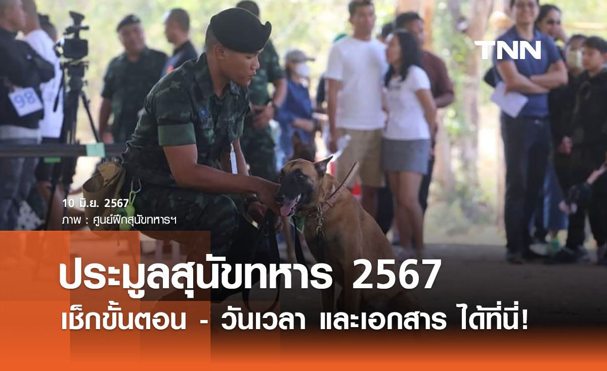 ประมูลสุนัขทหาร 2567 ใครอยากเป็นเจ้าของ เช็กขั้นตอน - เอกสารต้องใช้ ได้ที่นี่ 