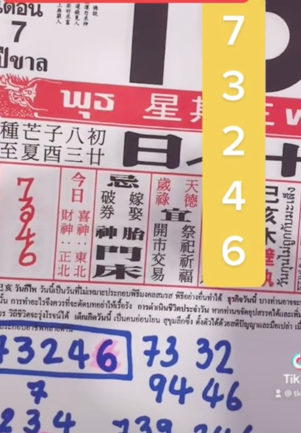 หวยปฏิทินจีน เลขเด็ด 01/05/2566 แนวทางงวดนี้ออกอะไร 