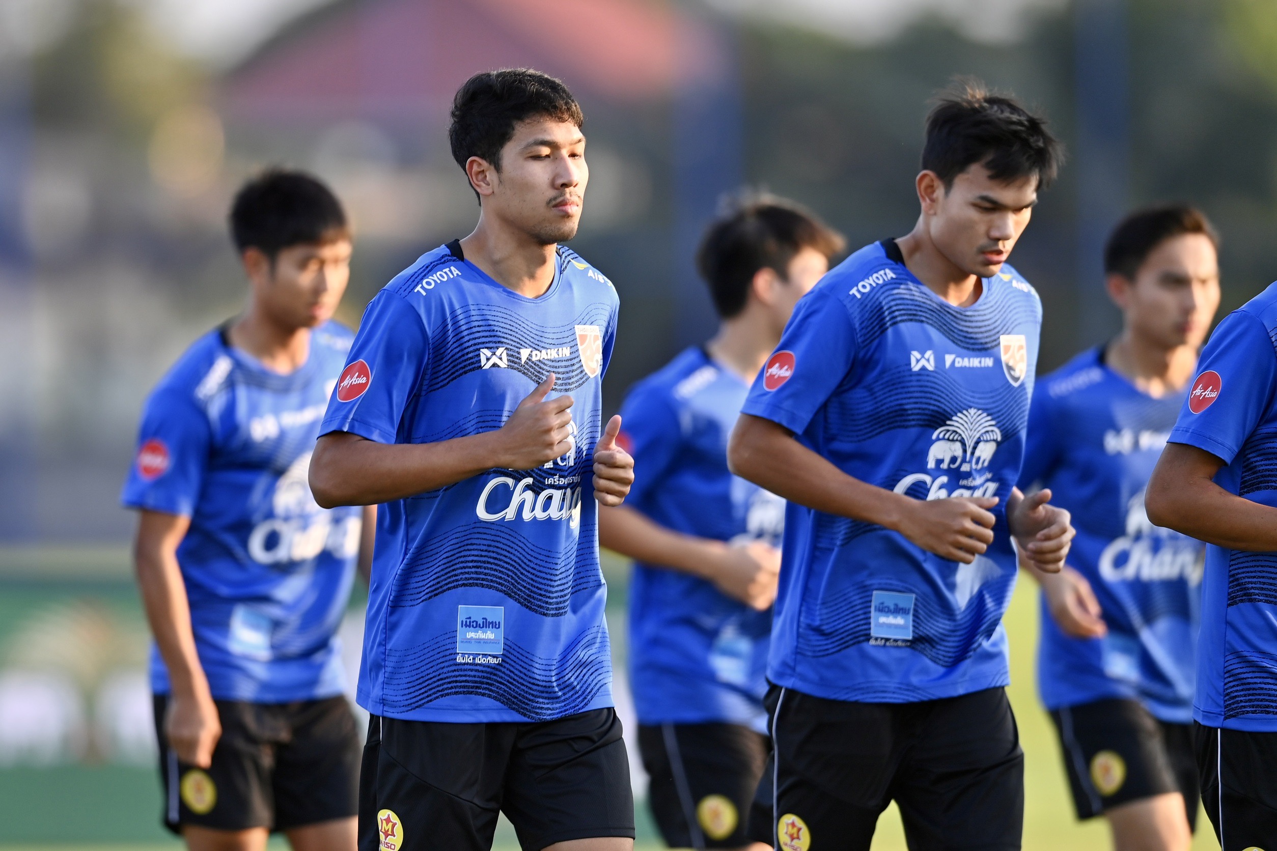 ประมวลภาพ 'ทีมชาติไทย' ลงซ้อมครั้งสุดท้ายก่อนดวลเมียนมา วันนี้ 20.30 น. ประมวลภาพ 'ทีมชาติไทย' ลงซ้อมครั้งสุดท้ายก่อนดวลเมียนมา วันนี้ 20.30 น.