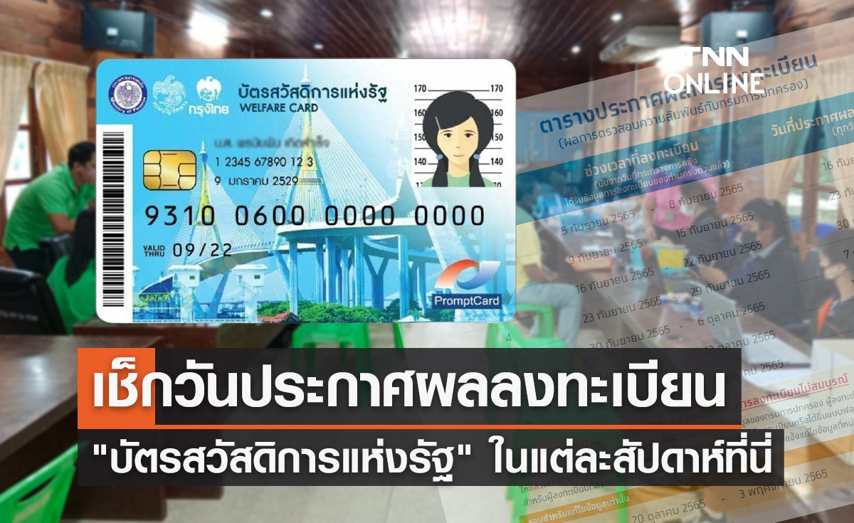ลงทะเบียนบัตรสวัสดิการแห่งรัฐ เช็กวันประกาศผลทั้งหมด ในแต่ละสัปดาห์ได้ที่นี่!