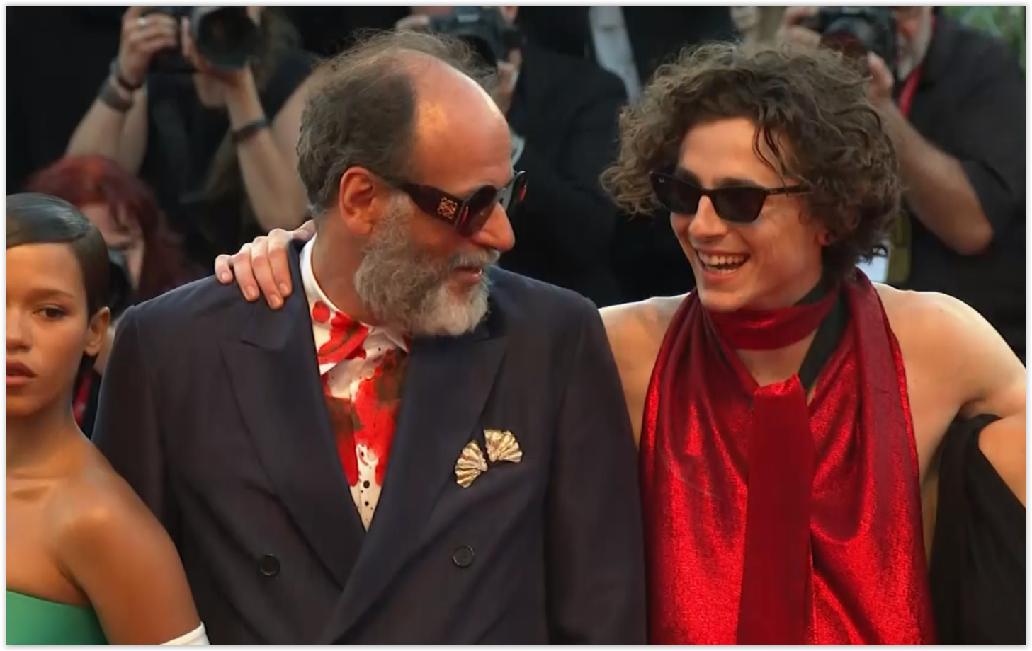 “Timothée Chalamet”  Hot สุด ! เปลือยหลัง เดินพรมแดงเวนิส    