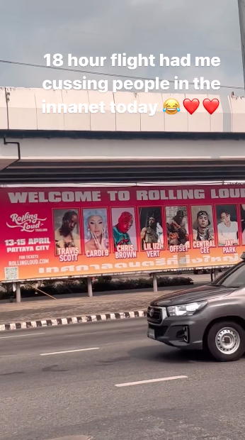 ถึงไทยแล้ว!! 'คาร์ดี้ บี' แร็ปเปอร์ตัวแม่พร้อมขึ้นโชว์ Rolling Loud Thailand รับสงกรานต์ ถึงไทยแล้ว!! 'คาร์ดี้ บี' แร็ปเปอร์ตัวแม่พร้อมขึ้นโชว์ Rolling Loud Thailand รับสงกรานต์