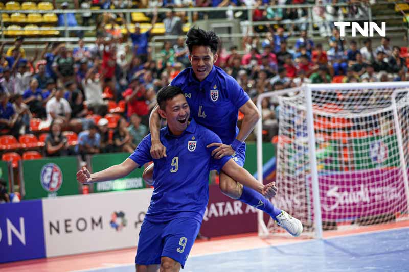 ไทยชนะจีนนัดแรก ขึ้นนำจ่าฝูงกลุ่ม เอ ฟุตซอลเอเชียน คัพ 2024 ไทยชนะจีนนัดแรก ขึ้นนำจ่าฝูงกลุ่ม เอ ฟุตซอลเอเชียน คัพ 2024