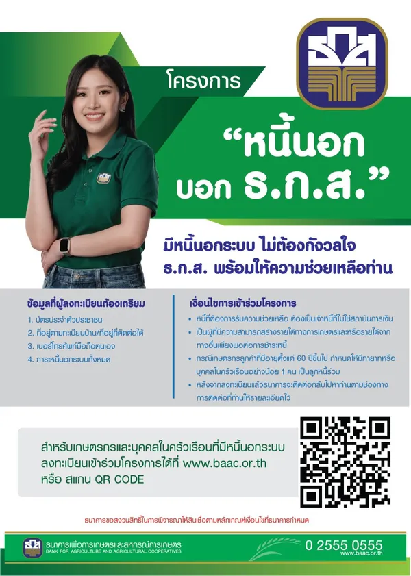 ลงทะเบียนที่นี่! แก้หนี้นอกระบบกับ ธ.ก.ส. ต้องเตรียมอะไรบ้าง ลงทะเบียนที่นี่! แก้หนี้นอกระบบกับ ธ.ก.ส. ต้องเตรียมอะไรบ้าง