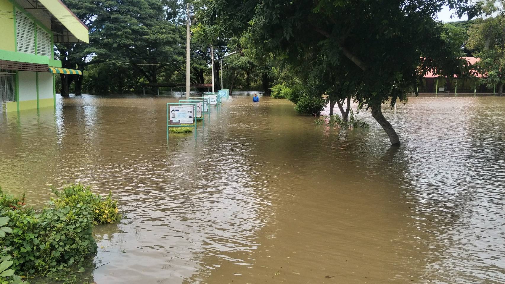 เปิดภาพน้ำท่วมโคราชบางจุดสูงกว่า 1 เมตร อำเภอชุมพวงหนักสุดในรอบ 12 ปี