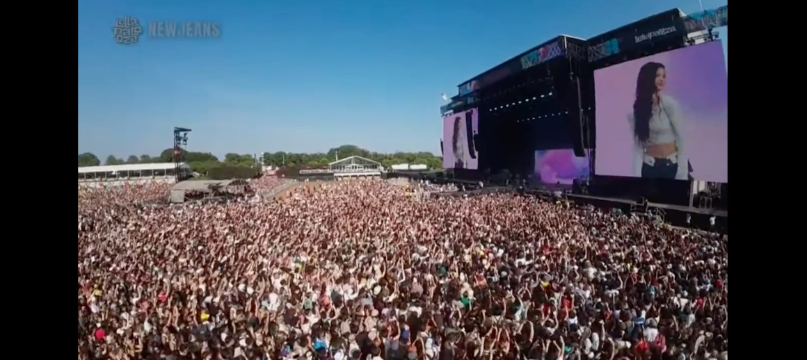 ตัวแม่สุดมุ้งมิ้ง!! NewJeans กระทบไหล่ Billie Eilish ที่เทศกาลดนตรี Lollapalooza