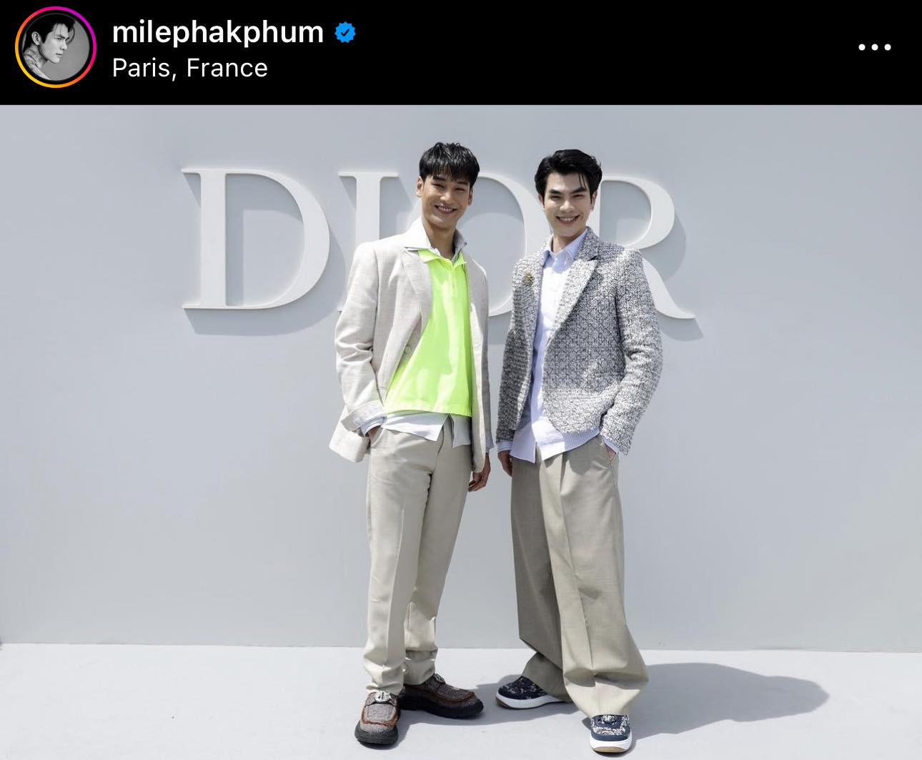 มาย ภาคภูมิ สร้างมูลค่าทางสื่อสูงกว่า 88 ล้านบาท จากการร่วมชมแฟชั่นโชว์ Dior 