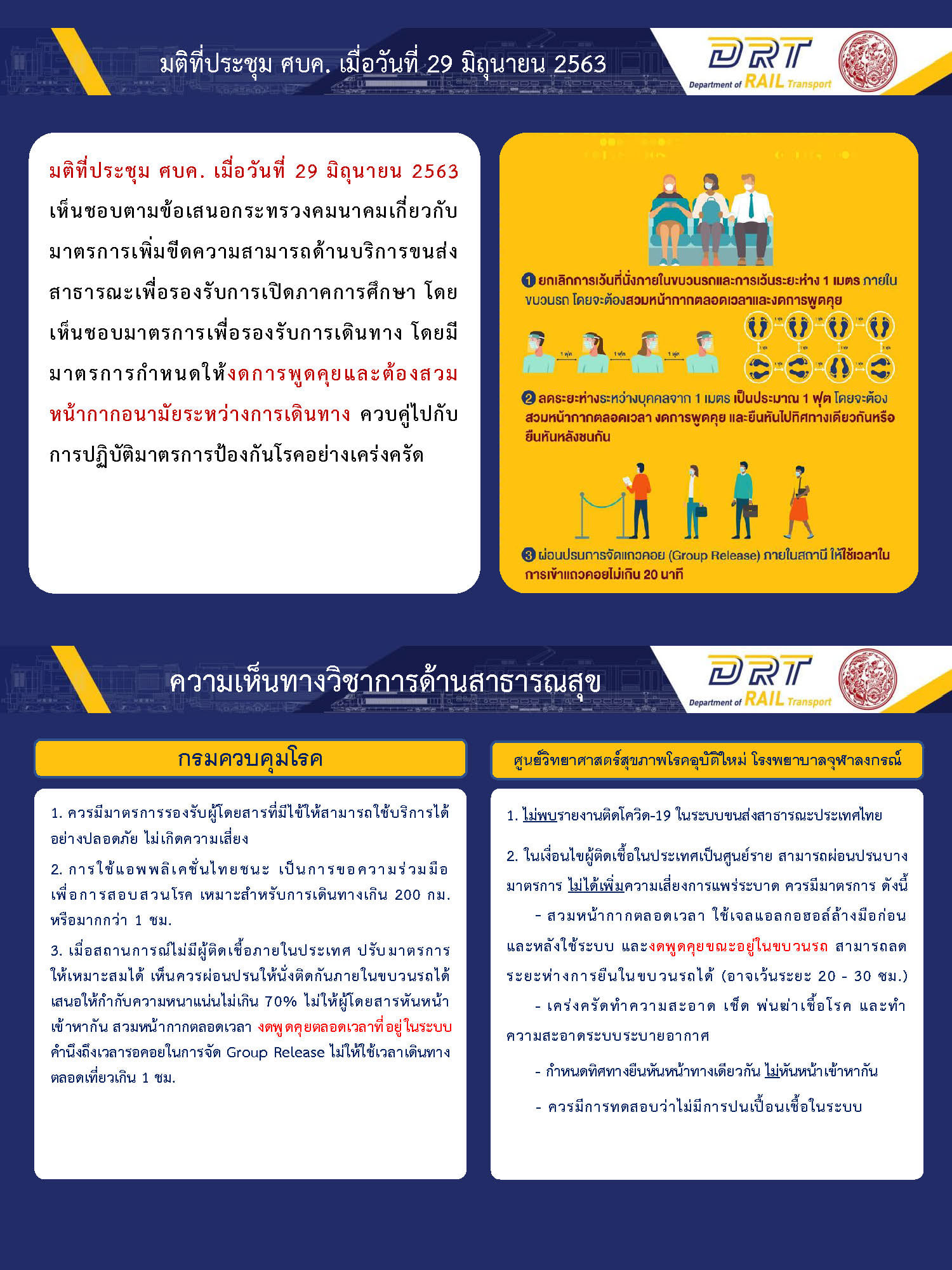 เคลียร์ชัด! เปิดที่มามาตรการ 'งดสนทนา' ขณะใช้บริการระบบขนส่งทางราง เคลียร์ชัด! เปิดที่มามาตรการ 'งดสนทนา' ขณะใช้บริการระบบขนส่งทางราง